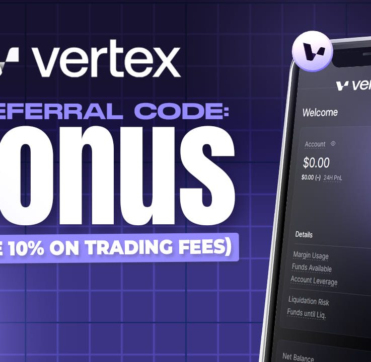 Vertex Protocol Referral Code: BONUS (10% Discount on Trading Fees)