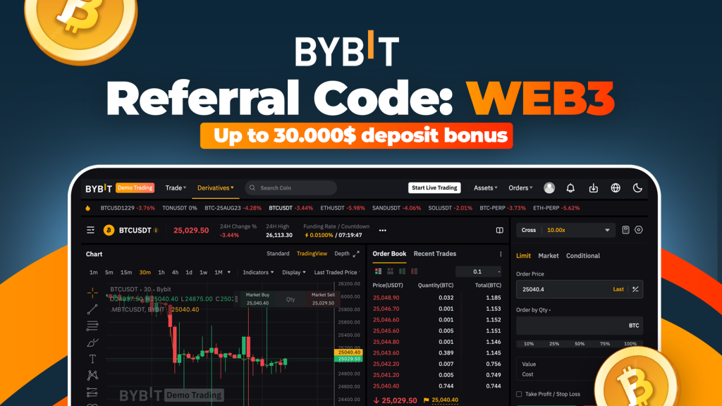 Claim bonuses using Bybit referral code WEB3