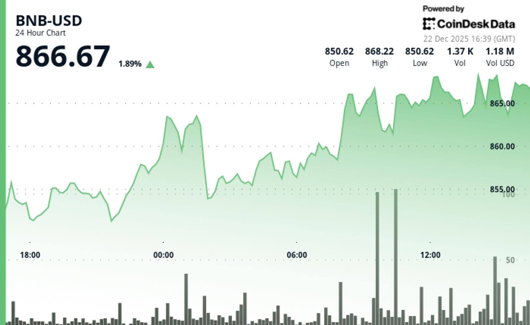 bnb-at-$860-lags-broader-market-as-scrutiny-of-binance-grows